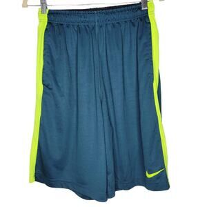 Nike Dri-Fit Training 9 in Unlined Shorts Green/Lime Men Sz S 519501-392